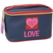 Wholesale - *OUTSIDE OF CA* NAVY LOVE PRINT COSMETIC TRAIN CASE C/P 20, UPC: 4890808262160